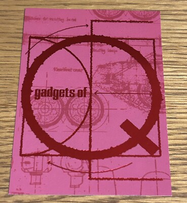 James Bond Golden Eye Q1 Gadgets of Q Chase Karte von 1995 Grafitti
