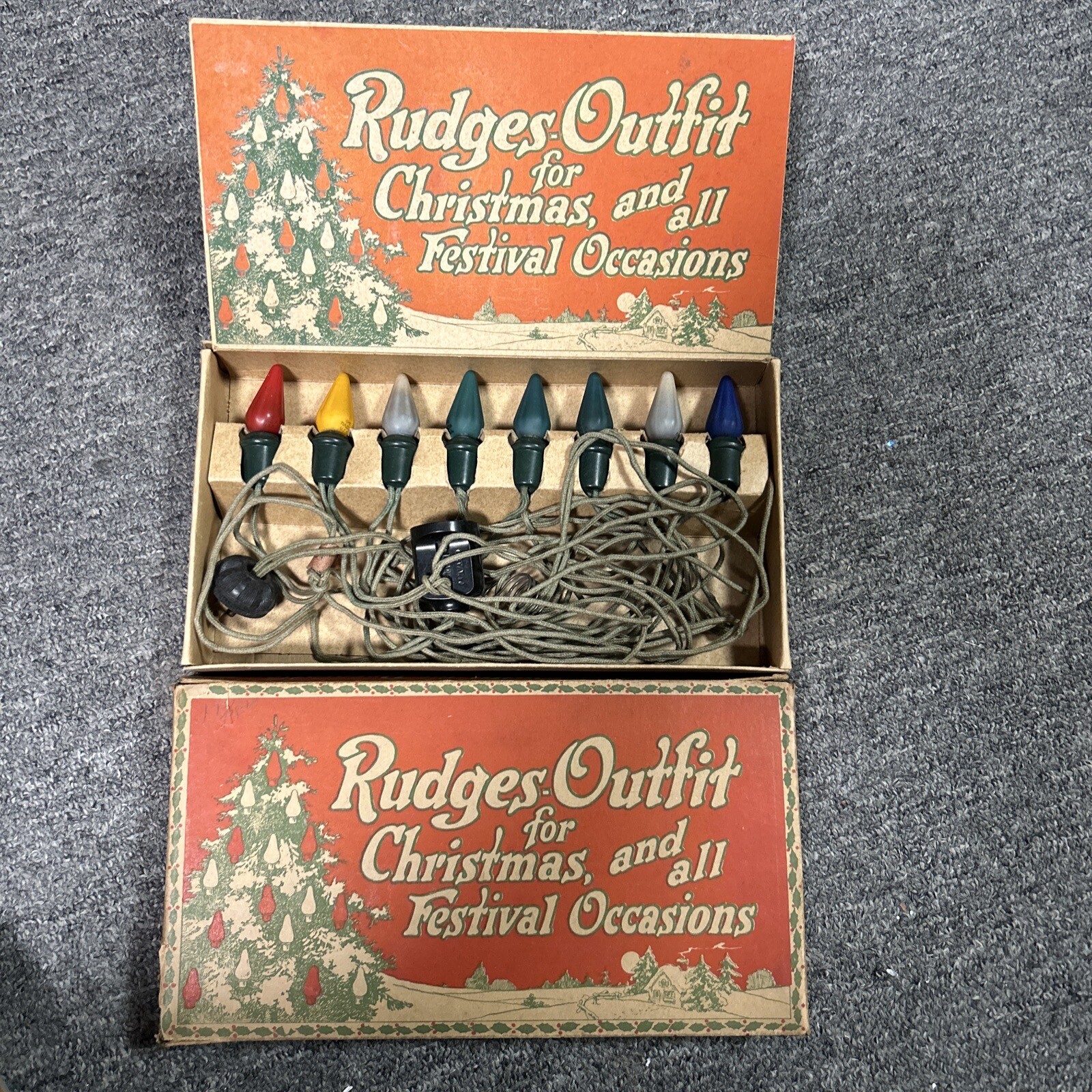 Vintage Rudges Mazda Christmas Tree Lights eBay