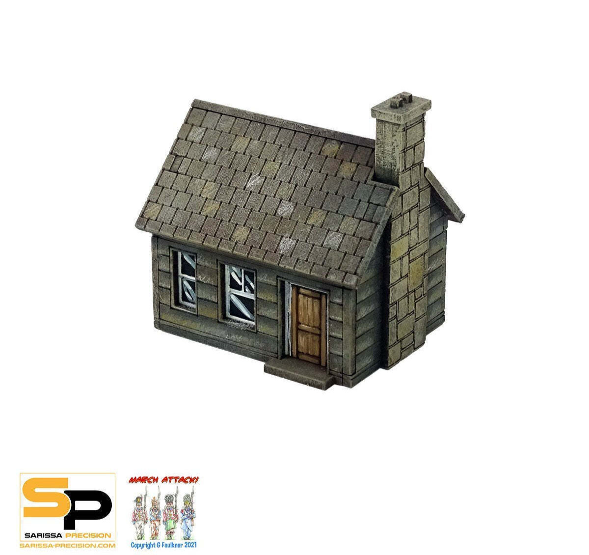 Североамериканская хижина диаметром 15 мм от Sarissa (неокрашенная)