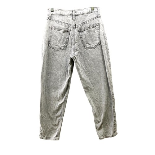 Gap Teen Girls Size 18 Mom Jean Grey Wash High Rise Light Wash Stretch - Picture 2 of 9