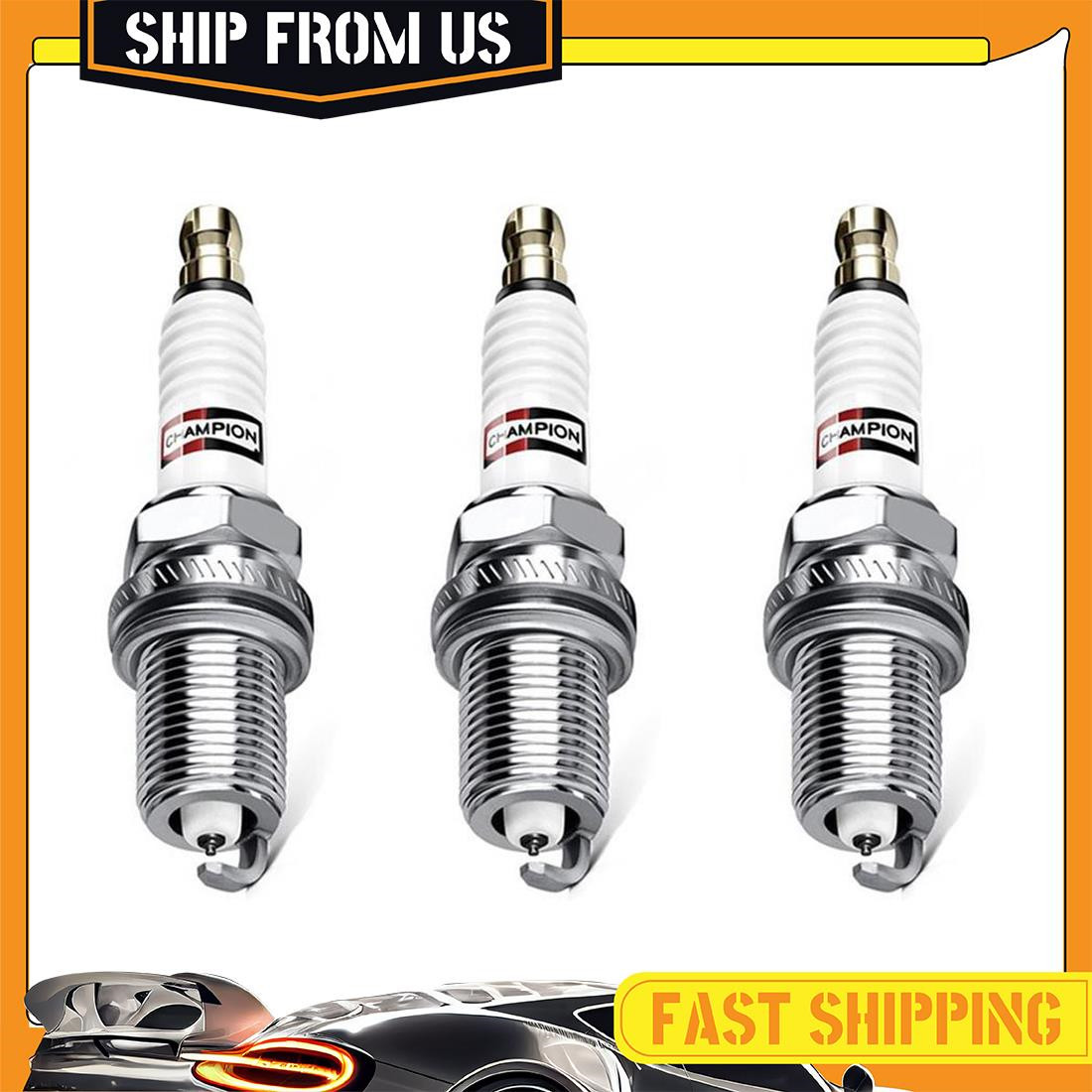 Champion Spark Plug Spark Plug 3x For Mitsubishi Mirage 2014-2017