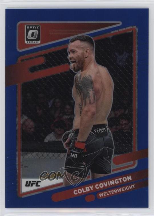 2022 Panini Donruss Optic UFC Blue Prizm /99 Colby Covington #52