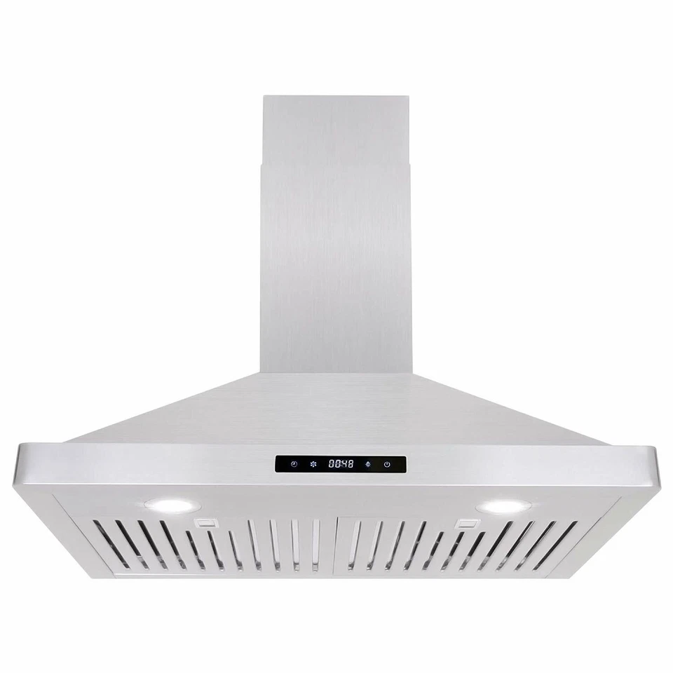 30 INCH WALL MOUNT VENT HOOD (OPEN BOX) STAINLESS STEEL, PERMANENT FILTERS, LED - Image 2 of 4
