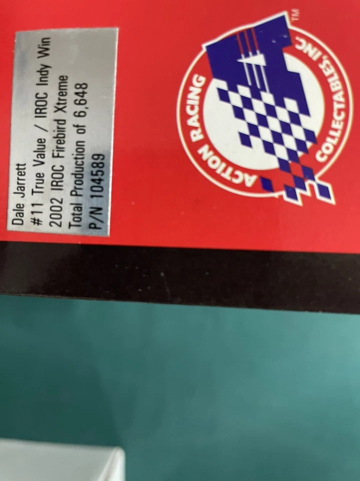 DALE JARRETT IROC INDY WIN 2002 Pontiac Firebird Extreme #11 1/24 ACTION DIECAST - Image 4 of 4