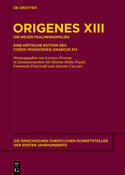 Thumbnail - Die Neuen Psalmenhomilien | Origenes | 2015 | Deutsch, Altgriechisch