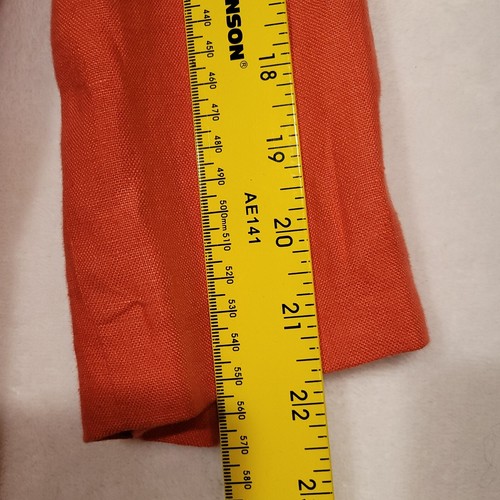Vintage Lord & Taylor Jacket Women 12 Coral Pink Linen Lined 80's Boxy Blazer - Picture 7 of 13