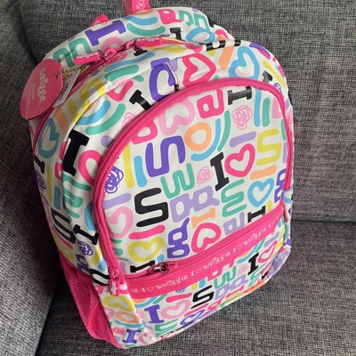 Brandneu Smiggle Mädchen KLASSISCH Smiggler Schulrucksack Tasche   weiß Mix Mädchen