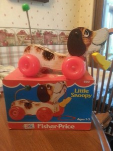 snoopy fisher price dog