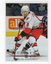 Matt Cullen 08-09 Upper Deck Series 1 Base Common #166 Carolina Hurricanes