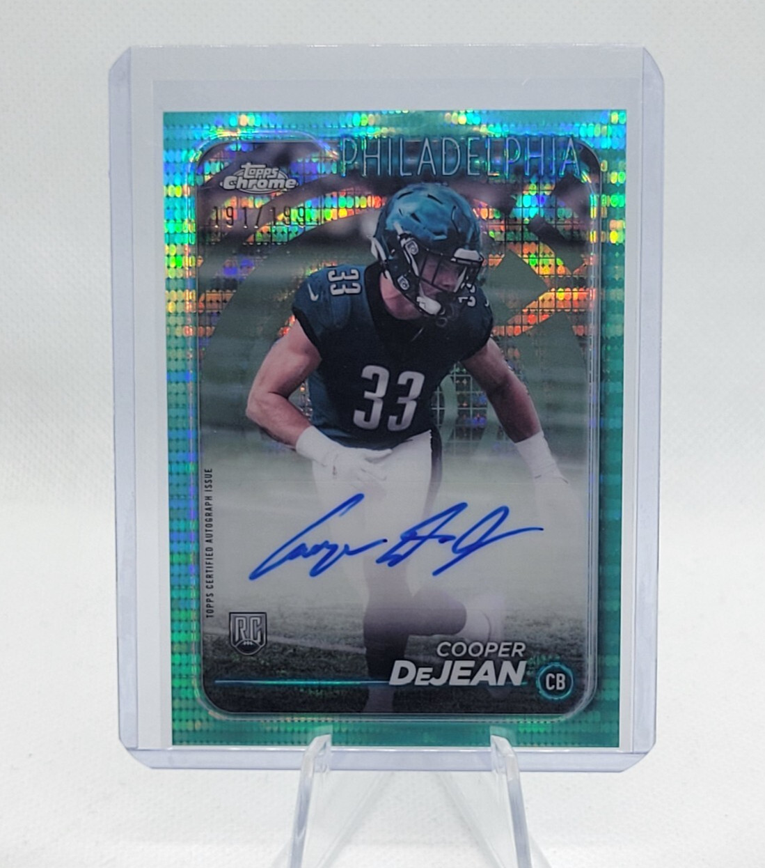 2024 Topps Chrome COOPER DeJEAN Rookie Auto /199 Aqua Sonar #RA-CDE