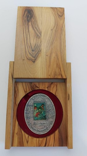Marc Chagall Music in Art Le Violoniste Bleu / King David 105g Pure Silver Medal - Picture 3 of 7