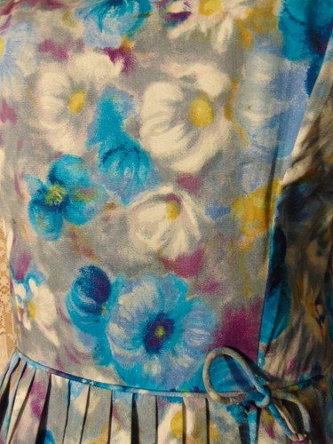 VTG 50S HAWAIIAN CASUALS by Stan Hicks Waterfall Cotton Sundress 28W - Picture 5 of 11