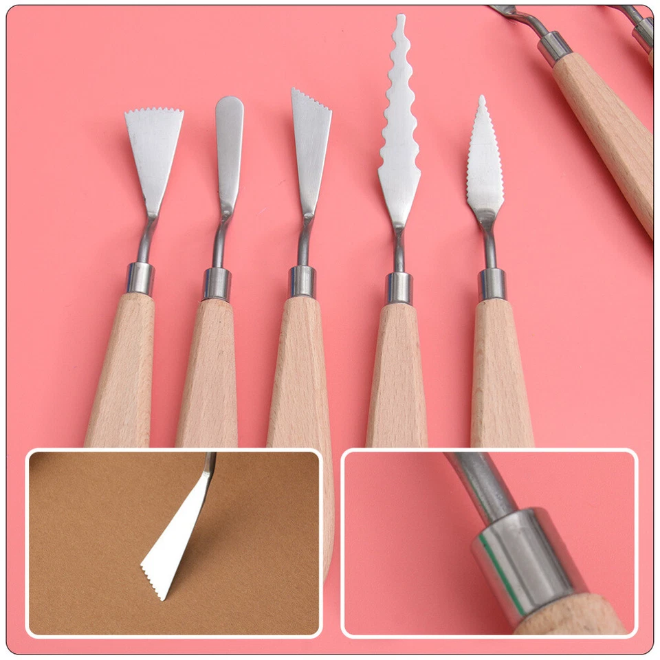 6 Pcs Accessoires Peinture Spatule Des Spatules Outils Professionnels - Photo 4/4