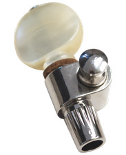 Golden Gate Deluxe Geared Banjo 5th String Peg, Nickel, Pearloid Button, P-131