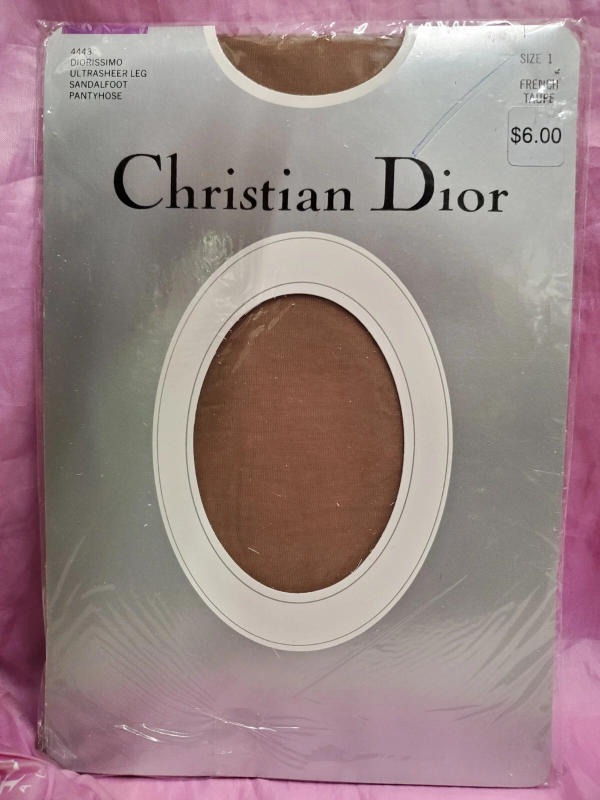 COLLANT VINTAGE CHRISTIAN DIOR FRENCH TAUPE TAILLE 1 LINGERIE SOYEUSE 
