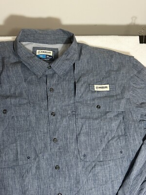 Chemise Magellan Fish Gear homme taille 2XL grise manches