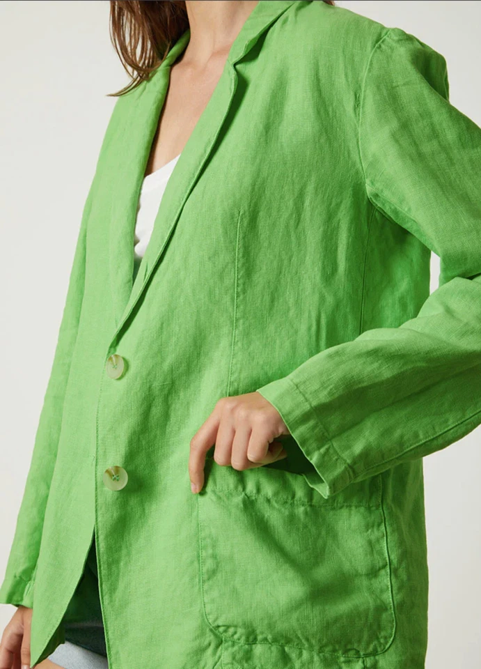 Blazer de terciopelo Cassie de lino de dos botones Pixy talla S se ajusta como la talla M Foto 3 de 4