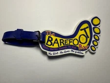 The Barefoot Bar Foot-Shaped Luggage Tag – Parks Marina, Okoboji, Iowa Souvenir
