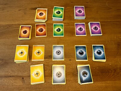 Pokémon Karten Energien Auswahl Einzelkarten (1 Set je 6 Einzelkarten)
