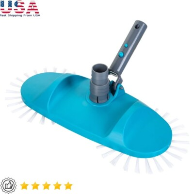 #ad Rotative Brush Pool Vacuum Above Ground in Ground Pool Easy Debris Cleaning Teal