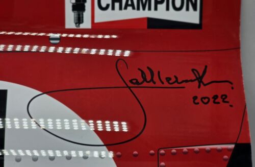 Jacky Ickx signed Ferrari Formula 1 F1 Race Car Metal Curved Door Panel Sign - Picture 2 of 3