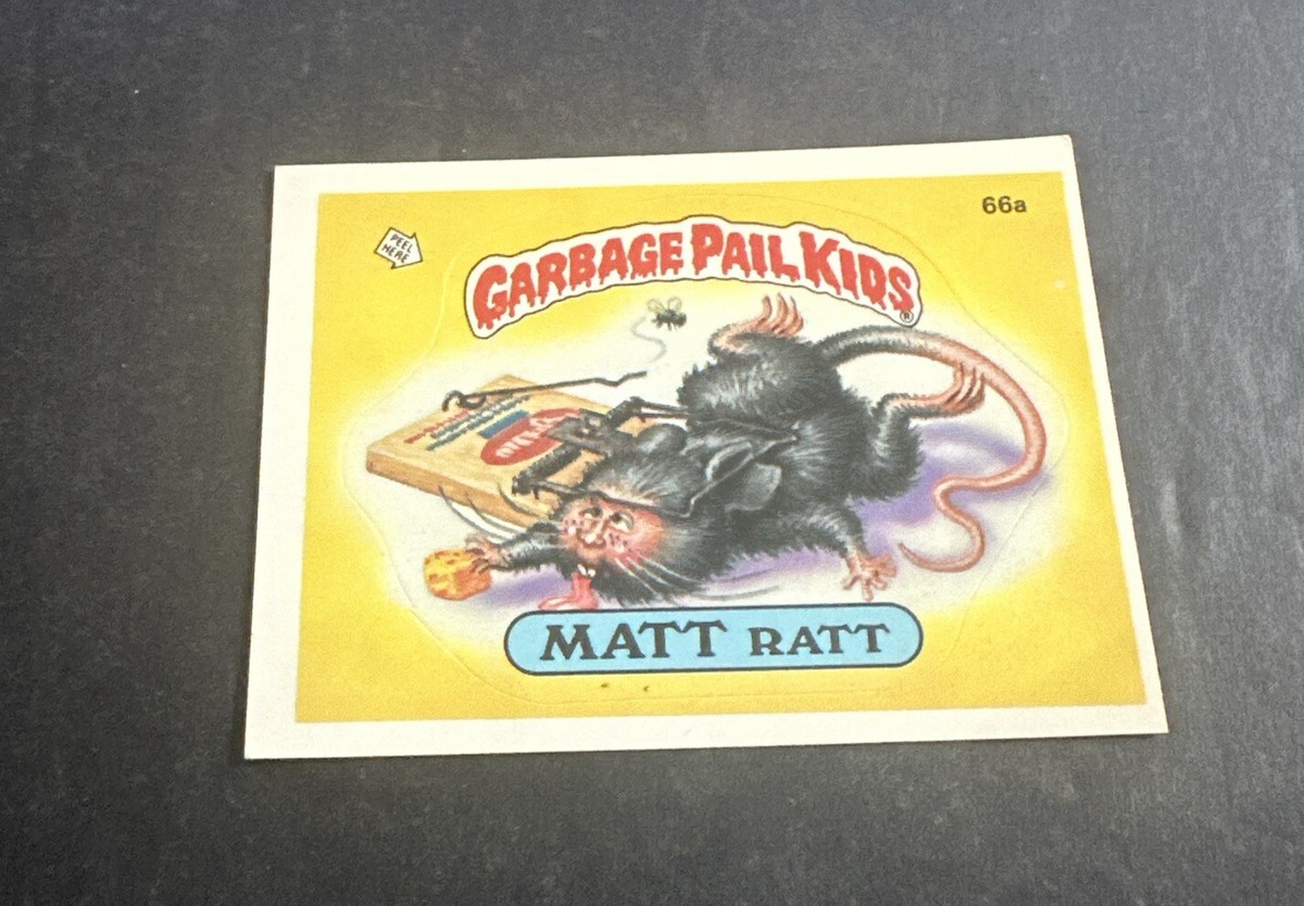 VINTAGE 1985 Garbage Pail Kids #66b Rachel Rodent - Series 2