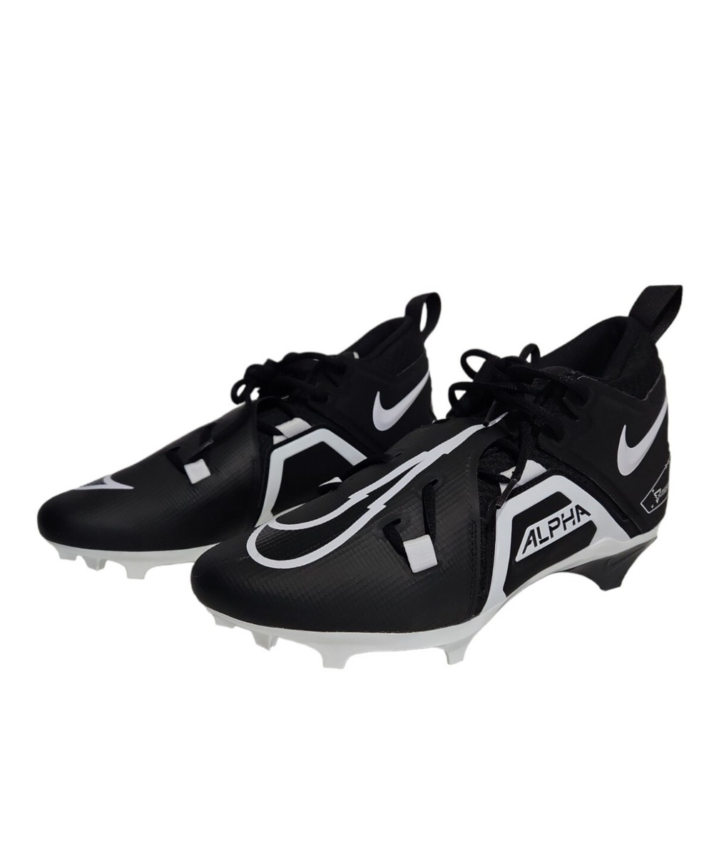 Men's Nike Alpha Menace Pro 3 Mid Football Cleats Black CT6649-001
