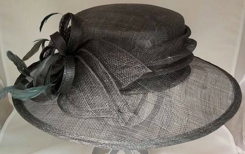 CAPPELLO PAGLIA CERIMONIA CERIMONIA GRIGIO | eBay