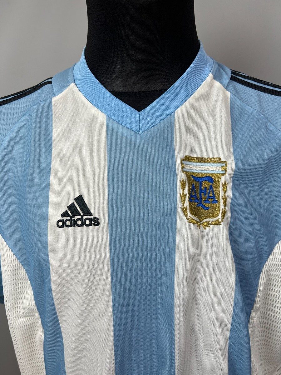 ARGENTINA 2002 2004 HOME SHIRT FOOTBALL SOCCER JERSEY ADIDAS MENS