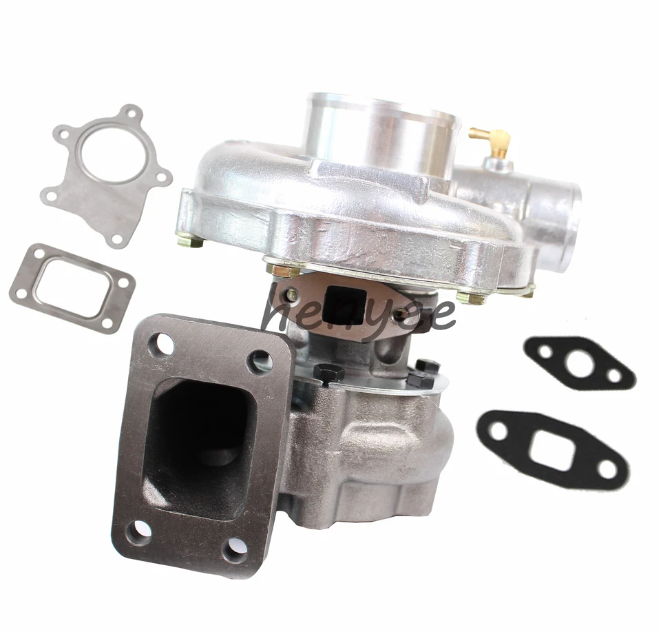 T04E T3/T4 A/R.63 400+HP External wastegate STAGE III Turbocharger+Oil line kit Foto 2 de 4