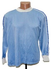 ADIDAS VINTAGE TEMPLATE 1980'S BLUE SHIRT JERSEY ADIDAS SIZE S ADULT