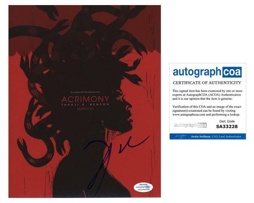 Tyler Perry "Acrimony" Director AUTOGRAPH Signed 8x10 Photo ACOA
