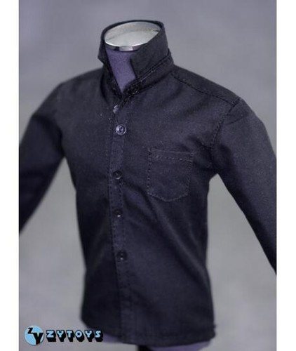 1/6 Black Long Sleeves Shirt Jeans Set For 12" Hot Toys Coomodel Male Figure USA - 第 8/9 張圖片