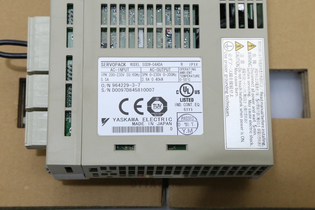 YASKAWA discontinued NNB SGDM-04ADA ServoPack 400W DRV-I-4368=9S16