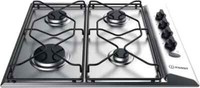 Indesit Aria PAA642IX/I WE 58cm Built-In 4-Burner Gas Hob, Stainless Steel