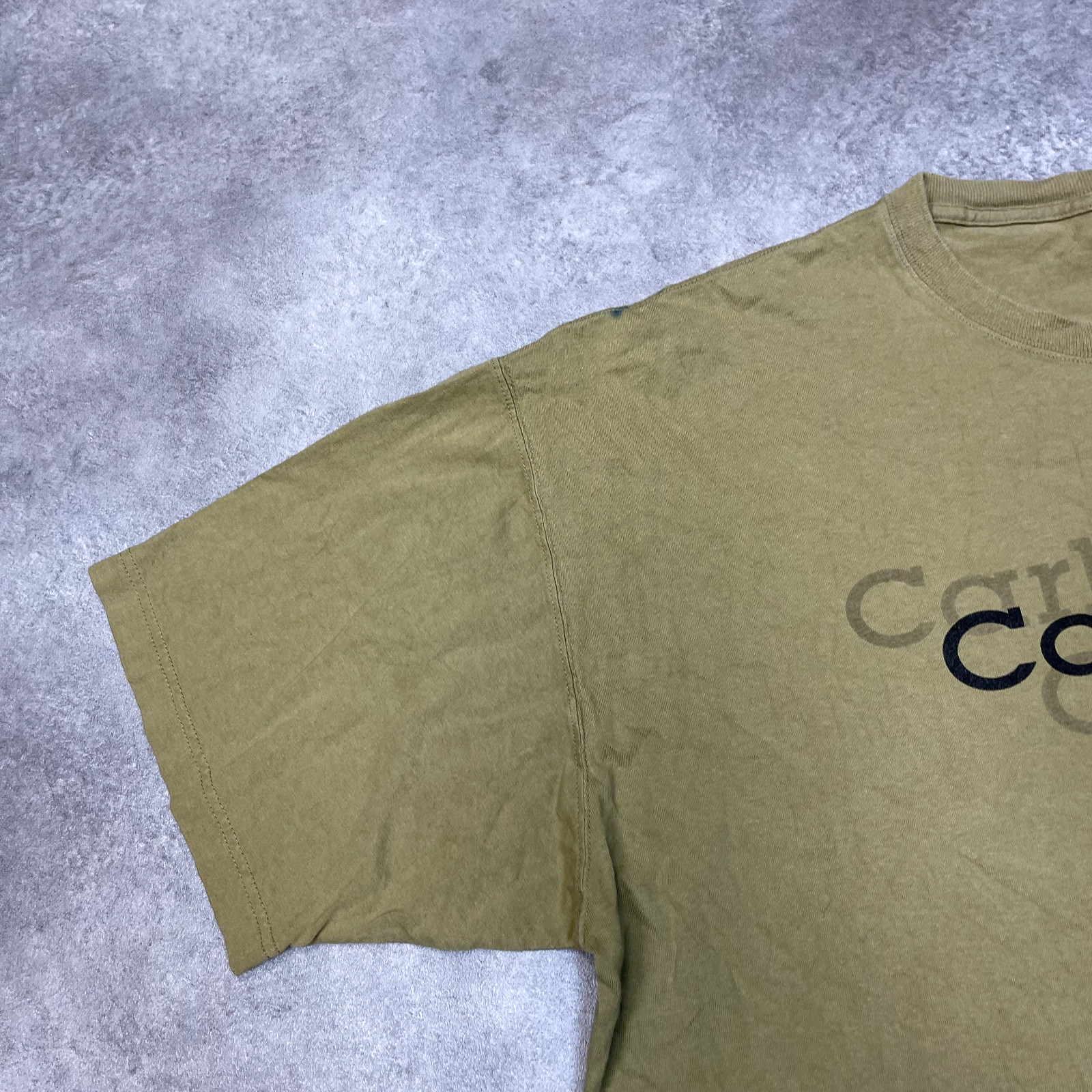 Carhartt T-Shirt Mens Y2K USA Short Sleeve Graphic Workwear Tee, Brown, 2XL image 7