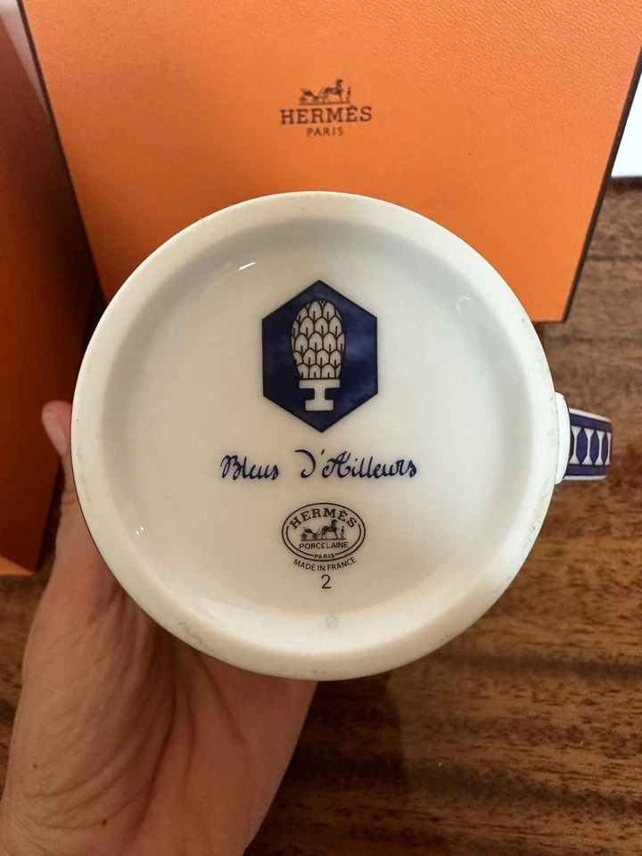 Taza Hermès Taza Bleus d'Ailleurs Azul Rara Foto 2 de 3