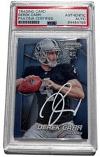 Derek Carr Rookie Card Gallery and Checklist 55