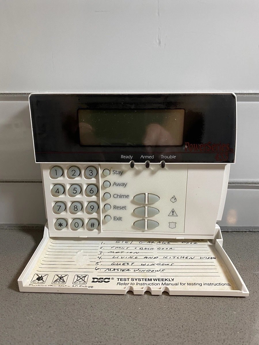 Dsc 433 Alarm Keypad Manual