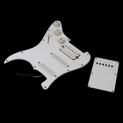 Loaded Prewired Pickguard Dual Rail SSH Pickup Back Plate 500K Pots for ST Strat