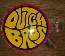 DUTCH Bros STICKER Decal COFFEE Hippie 70’s STYLE December 2018 HTF Rare DB Mod