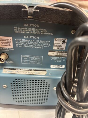 Tektronix T935A 35MHZ Oscilloscope dual trace Scope - Tested - Picture 12 of 17
