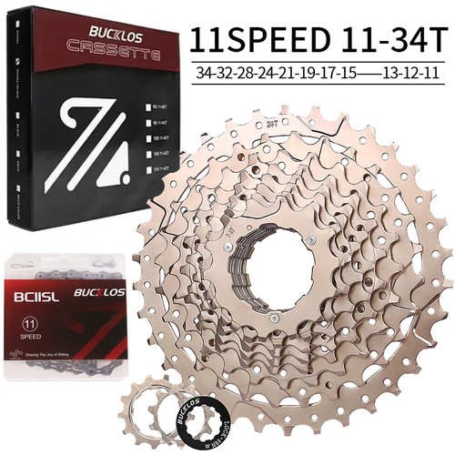 for Shimano 8/9/10/11/12 Speed Cassette 11-52T MTB Bike Road 116/126 Links Chain - Picture 82 of 230