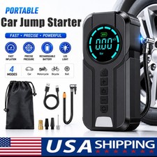 Car Jump Starter 99800mah With Air Compressor Booster Jumper Power Bank Battery