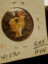 Vintage Celluloid Chicken Mini Cracker Jack Or Gumball Toy