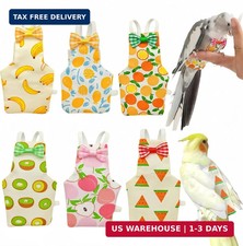 6Pcs Bird Diapers Bird Harness Flight Suits Diapers Reusable Parrot Nappy with W