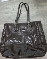 COACH Gallery Women's Brown Patent Leather Tote F11520, MSRP 295