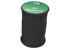 BCY 3D End Bow String Serving Black 0.16" 120yds