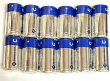 12 PK MEMBER'S MARK ALKALINE C BATTERIES 1.5 V NEW LOOSE OPEN BOX EXP 12/2029