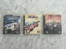 Need for Speed Shift, Need for Speed Undercover, Burnout Paradise PS3 Lot of 3